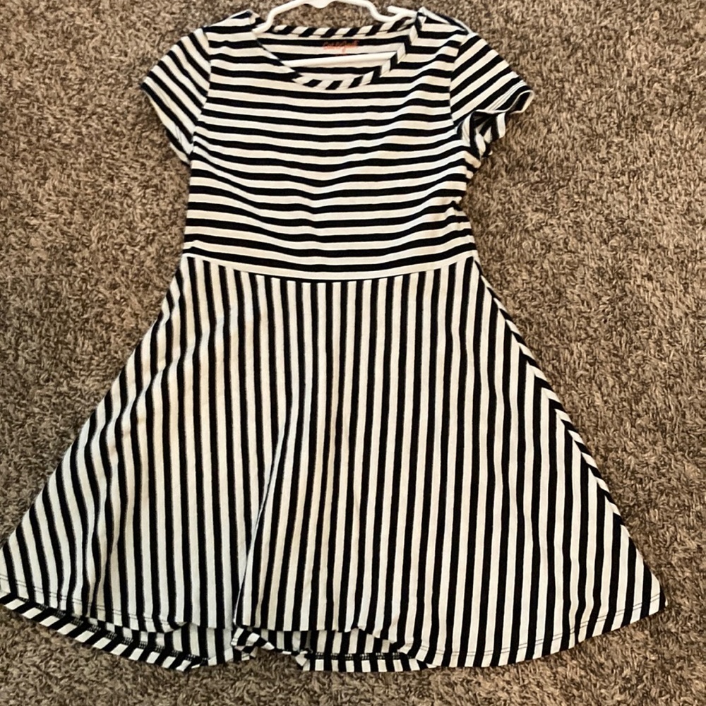 Girl’s A-line Striped Dress